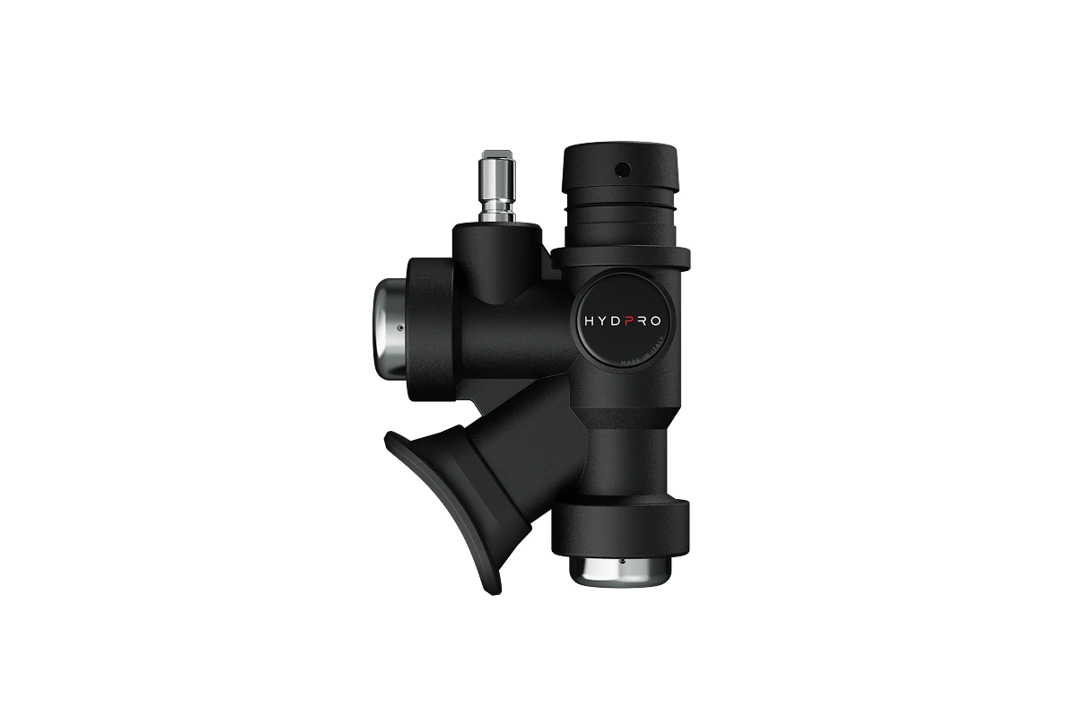 HYDPRO Power J01 K-Style inflator side view with K-profile body