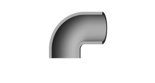 Straightforward elbow connector interface.