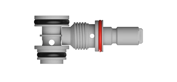 Lateral locking keeps the inlet compact, supports larger buttons, and simplifies service access.