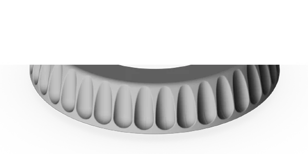 Anti-slip surface Ridge-based profile.